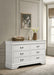 Louis Philippe 6-drawer Dresser White - Furniture Land (Milwaukee, WI)