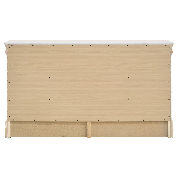 Louis Philippe 6-drawer Dresser White - Furniture Land (Milwaukee, WI)