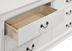 Louis Philippe 6-drawer Dresser White - Furniture Land (Milwaukee, WI)