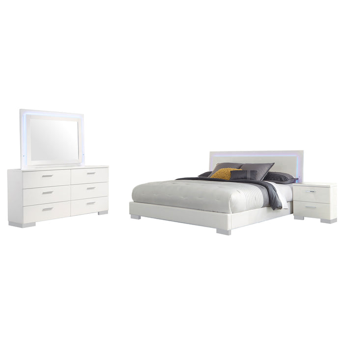 Felicity Bedroom Set White - Furniture Land (Milwaukee, WI)