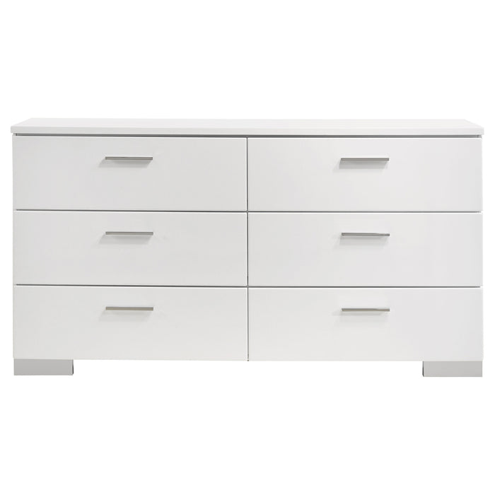 Felicity Bedroom Set White - Furniture Land (Milwaukee, WI)