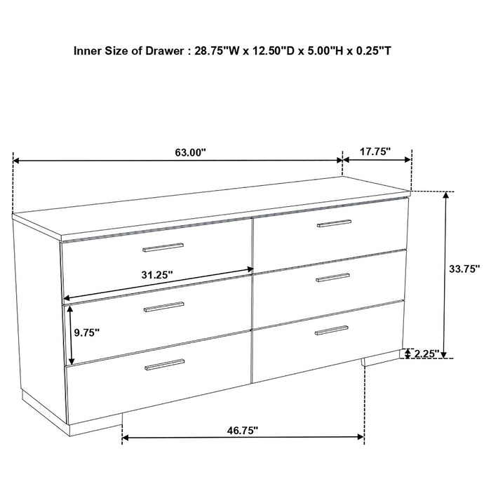 Felicity Bedroom Set White - Furniture Land (Milwaukee, WI)