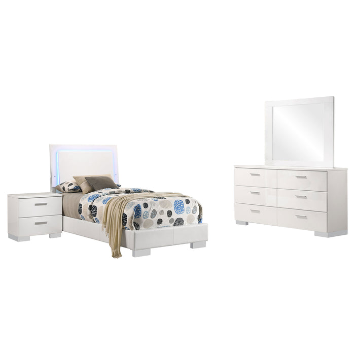 Felicity Bedroom Set White - Furniture Land (Milwaukee, WI)