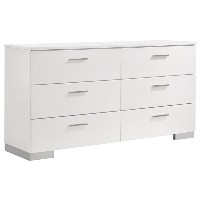 Felicity Bedroom Set White - Furniture Land (Milwaukee, WI)
