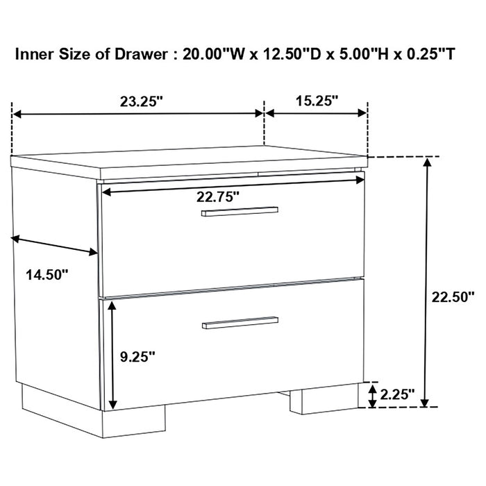 Felicity Bedroom Set White - Furniture Land (Milwaukee, WI)
