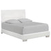 Felicity Eastern King, Queen, & Cal.King Panel Bed Glossy White - Furniture Land (Milwaukee, WI)