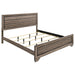 Kauffman California King, E.king, & Queen Panel Bed Washed Taupe - Furniture Land (Milwaukee, WI)