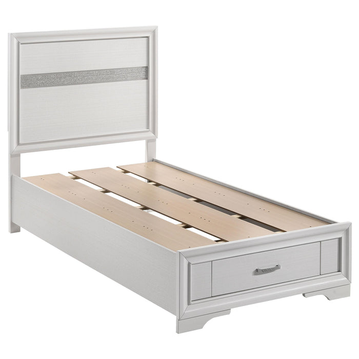 Miranda Full & Twin Storage Bed White - Furniture Land (Milwaukee, WI)