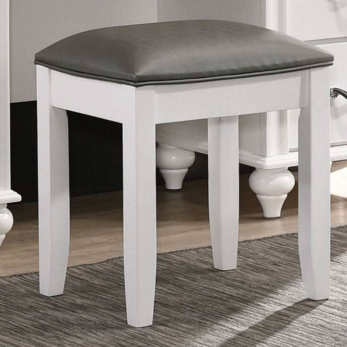 Barzini Vanity Stools - Furniture Land (Milwaukee, WI)