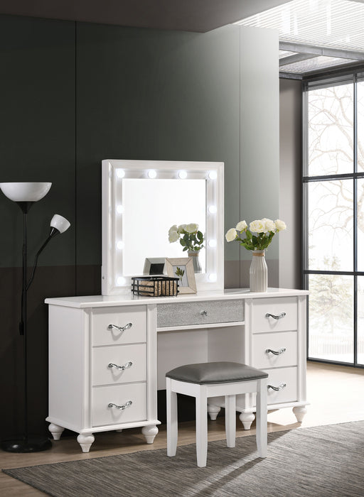 Barzini Vanity Stools - Furniture Land (Milwaukee, WI)