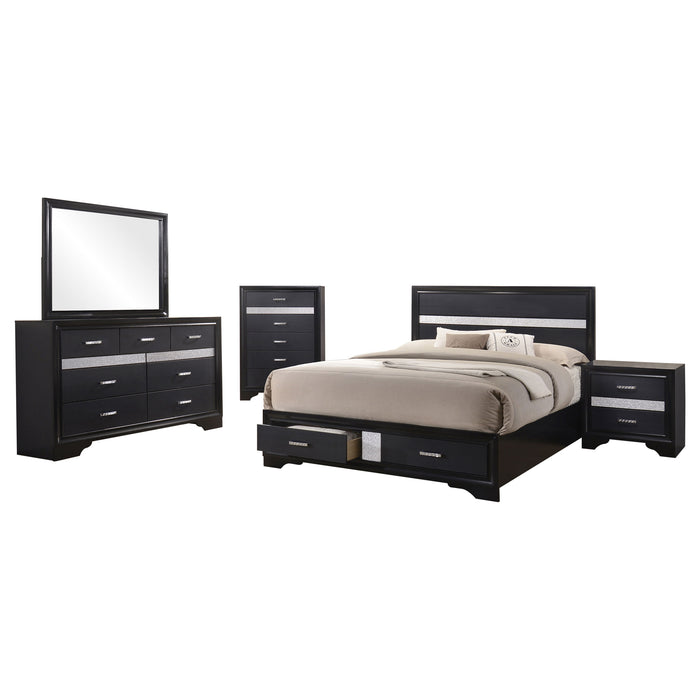 Miranda Bedroom Set with Storage - Furniture Land (Milwaukee, WI)