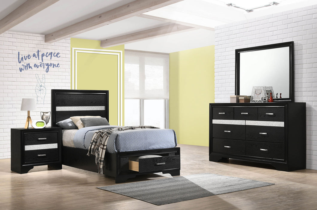 Miranda Bedroom Sets Black - Furniture Land (Milwaukee, WI)