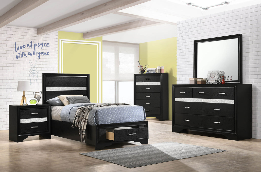 Miranda Bedroom Sets Black - Furniture Land (Milwaukee, WI)