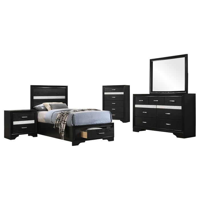 Miranda Bedroom Sets Black - Furniture Land (Milwaukee, WI)