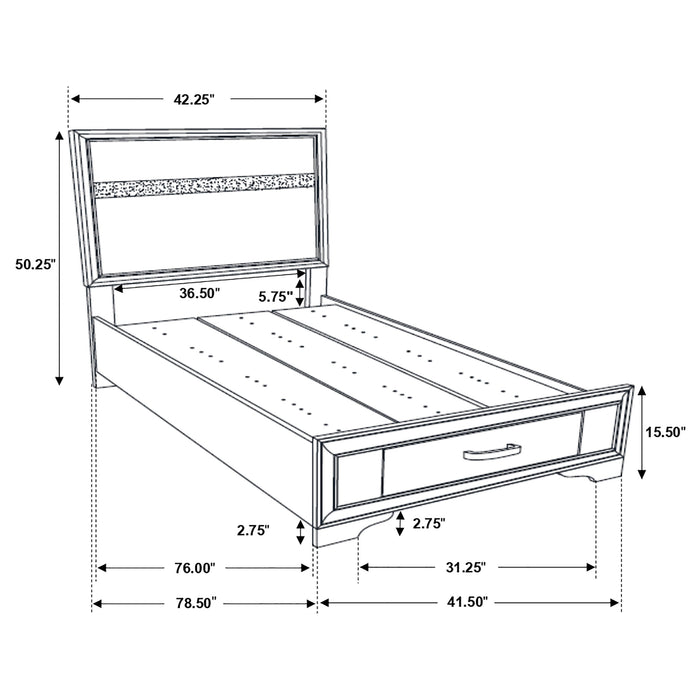 Miranda Bedroom Sets Black - Furniture Land (Milwaukee, WI)