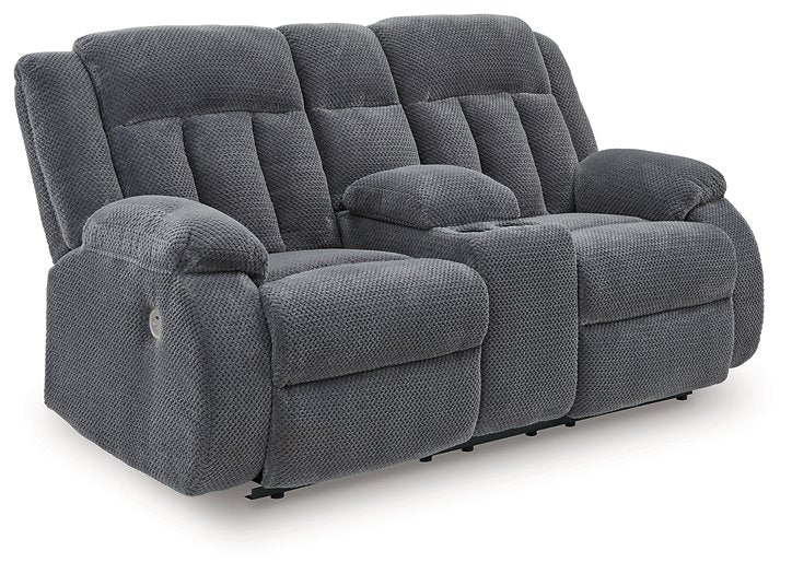 Observation Power Reclining Loveseat with Console - Furniture Land (Milwaukee, WI)