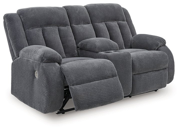 Observation Power Reclining Loveseat with Console - Furniture Land (Milwaukee, WI)