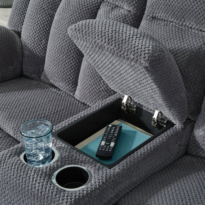 Observation Power Reclining Loveseat with Console - Furniture Land (Milwaukee, WI)
