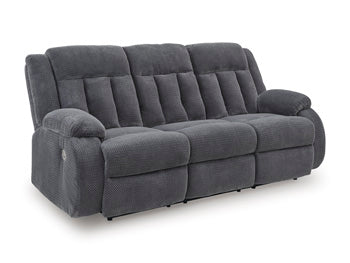 Observation Power Reclining Sofa with Drop Down Table - Furniture Land (Milwaukee, WI)
