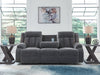 Observation Power Reclining Sofa with Drop Down Table - Furniture Land (Milwaukee, WI)