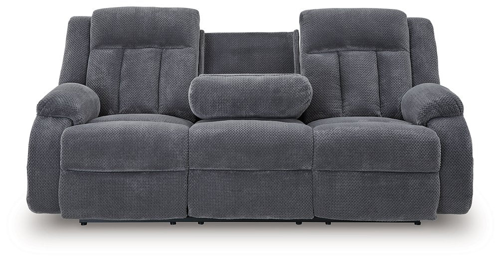 Observation Power Reclining Sofa with Drop Down Table - Furniture Land (Milwaukee, WI)