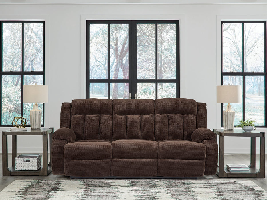 Observation Power Reclining Sofa with Drop Down Table - Furniture Land (Milwaukee, WI)
