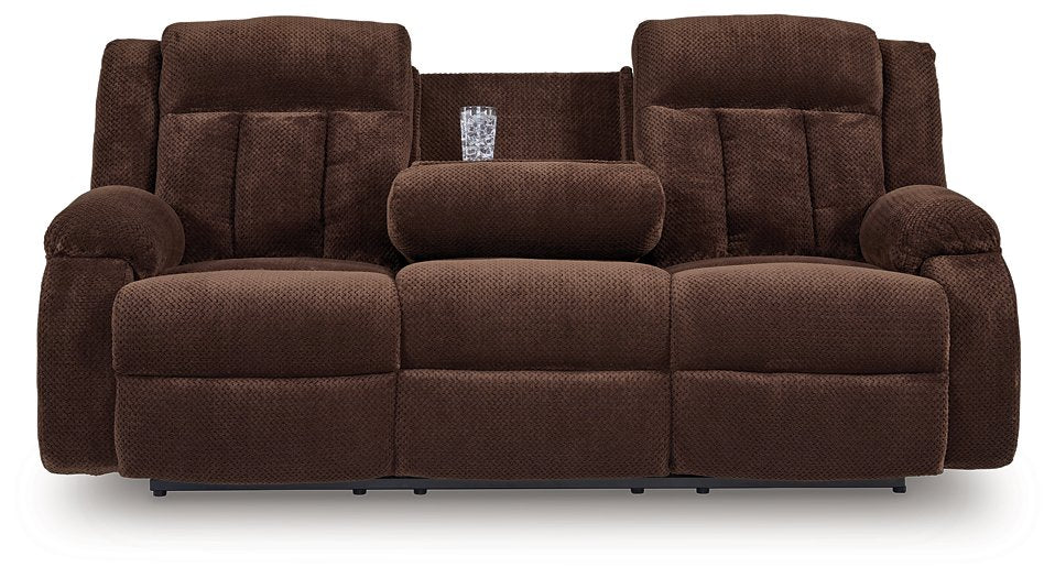 Observation Power Reclining Sofa with Drop Down Table - Furniture Land (Milwaukee, WI)