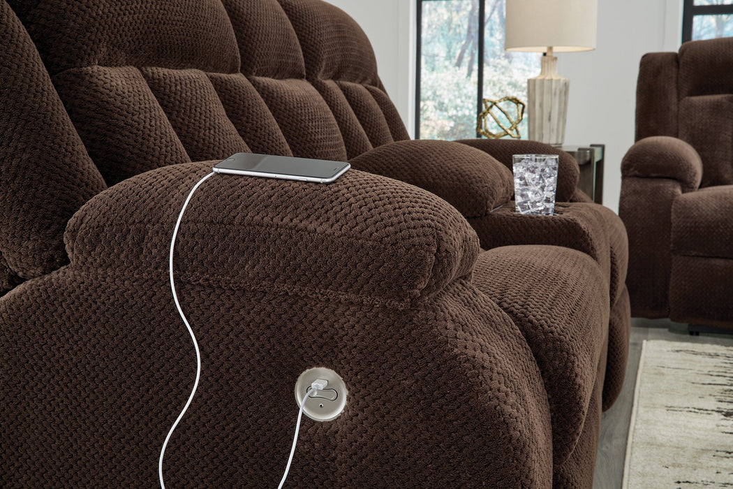 Observation Power Reclining Loveseat with Console - Furniture Land (Milwaukee, WI)