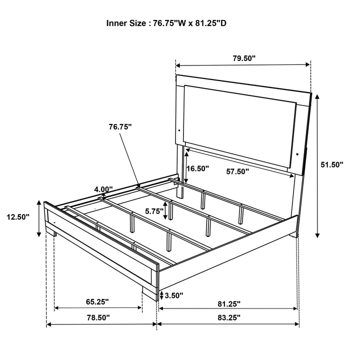 Hyland 4 & 5 Piece Bedroom Set E.King & Queen - Furniture Land (Milwaukee, WI)
