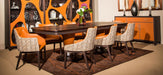 Aico 21 Cosmopolitan Curio Side Cabinet in Orange/Umber - Furniture Land (Milwaukee, WI)
