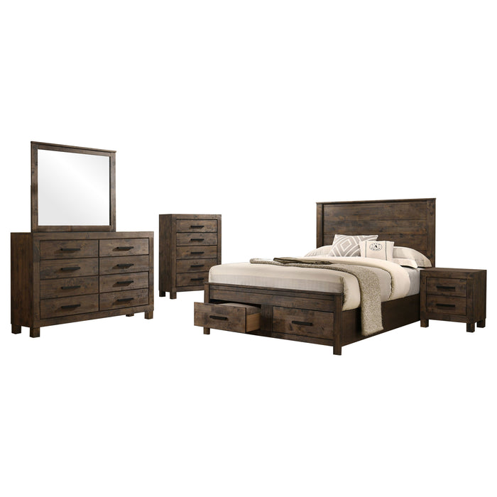 Woodmont 4 & 5 Piece E.King, Queen, & Cal;.King Bedroom Sets - Furniture Land (Milwaukee, WI)
