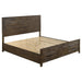 Woodmont Eastern King & Queen Storage Bed Rustic Golden Brown - Furniture Land (Milwaukee, WI)