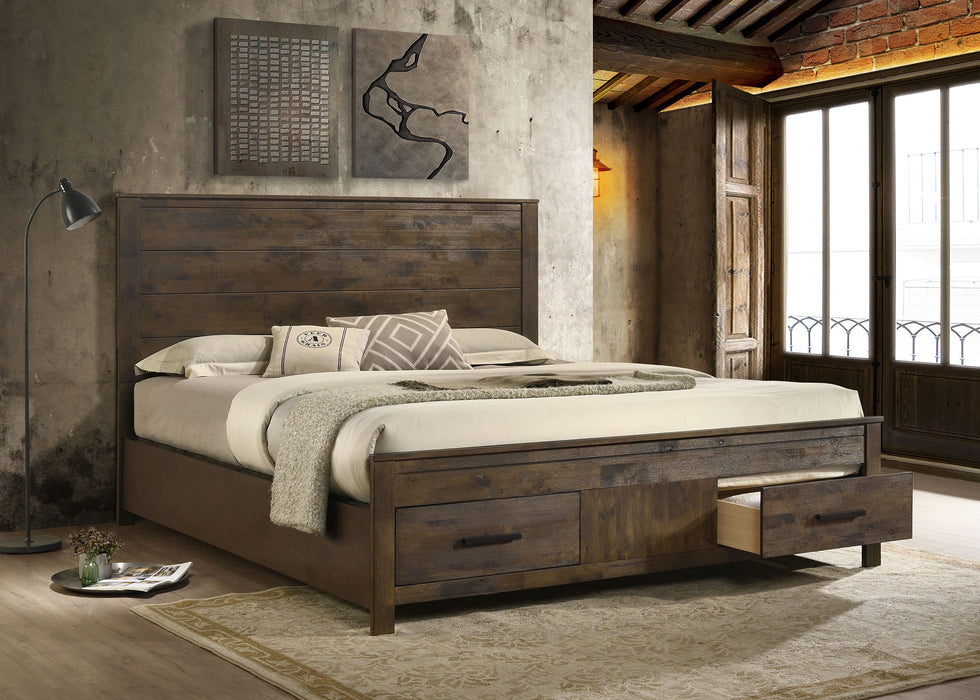 Woodmont Panel Platform Storage Bed