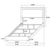 Marceline Beds White & Black Eastren King, Full, Twin, & Queen - Furniture Land (Milwaukee, WI)