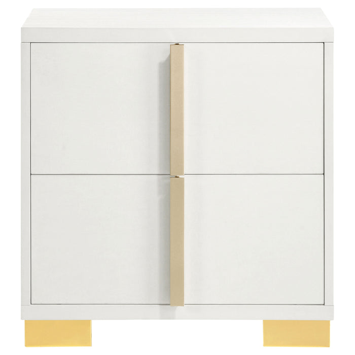 Marceline Bedroom Sets White & Black 4 & 5 Piece - Furniture Land (Milwaukee, WI)