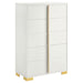Marceline Bedroom Sets White & Black 4 & 5 Piece - Furniture Land (Milwaukee, WI)