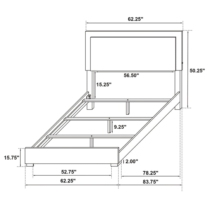 Marceline Beds White & Black Eastren King, Full, Twin, & Queen - Furniture Land (Milwaukee, WI)