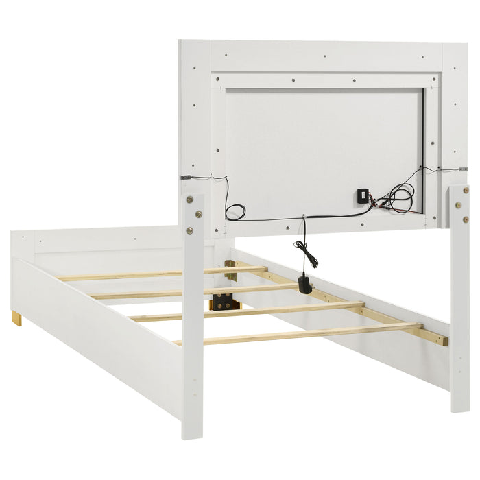 Marceline Beds White & Black Eastren King, Full, Twin, & Queen - Furniture Land (Milwaukee, WI)