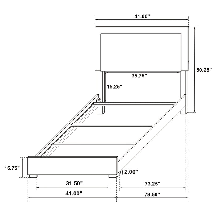Marceline Beds White & Black Eastren King, Full, Twin, & Queen - Furniture Land (Milwaukee, WI)