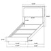 Marceline Beds White & Black Eastren King, Full, Twin, & Queen - Furniture Land (Milwaukee, WI)