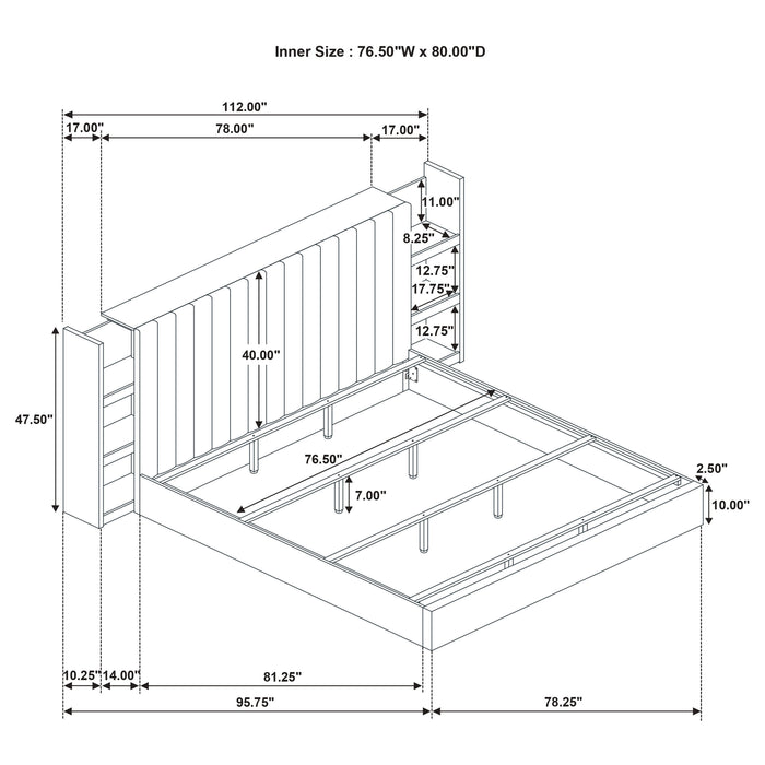 Arielle Bookcase Bed