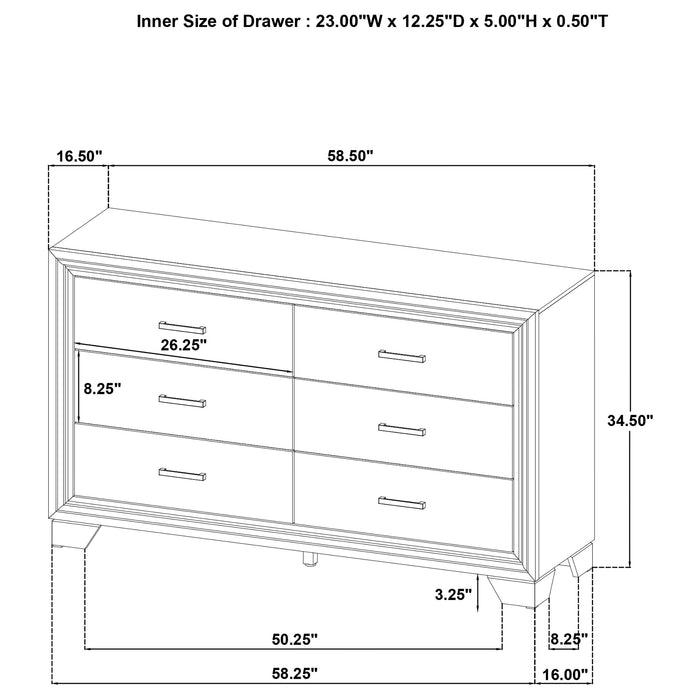 Wright 4 Pc & 5 Pc Bedroom Set - Furniture Land (Milwaukee, WI)