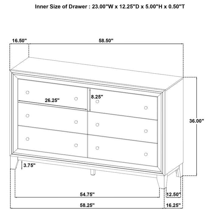 Welsley 4 & 5 PieceBedroom Set - Furniture Land (Milwaukee, WI)