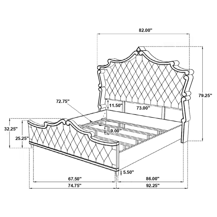Antonella Queen Beds - Furniture Land (Milwaukee, WI)