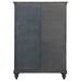 Andover 6-drawer Tempered Glass Door Chest Dark Oak - Furniture Land (Milwaukee, WI)
