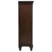 Andover 6-drawer Tempered Glass Door Chest Dark Oak - Furniture Land (Milwaukee, WI)