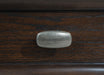 Andover 6-drawer Tempered Glass Door Chest Dark Oak - Furniture Land (Milwaukee, WI)