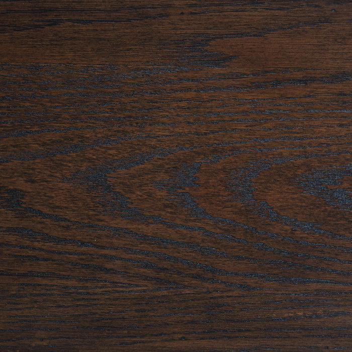 Andover 6-drawer Tempered Glass Door Chest Dark Oak - Furniture Land (Milwaukee, WI)