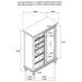 Andover 6-drawer Tempered Glass Door Chest Dark Oak - Furniture Land (Milwaukee, WI)
