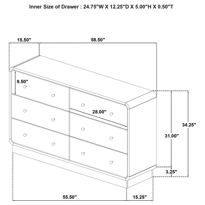 Cavelle 4 & 5 Piece Bedroom Set Queen & E.King - Furniture Land (Milwaukee, WI)